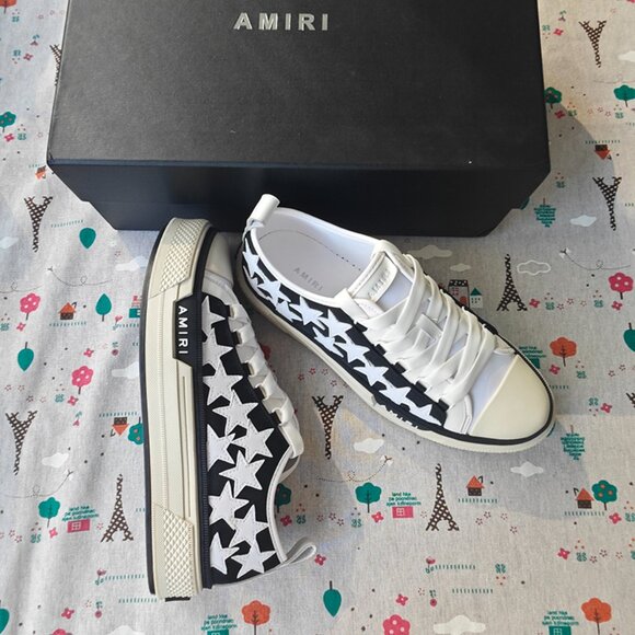 Amiri Star Print Platform Sneakers - Picture 4 of 7